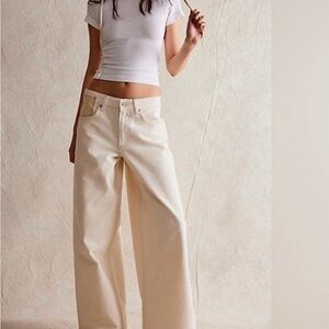 Free People We The Free Waterfalls Baggy Wide-Leg Jeans